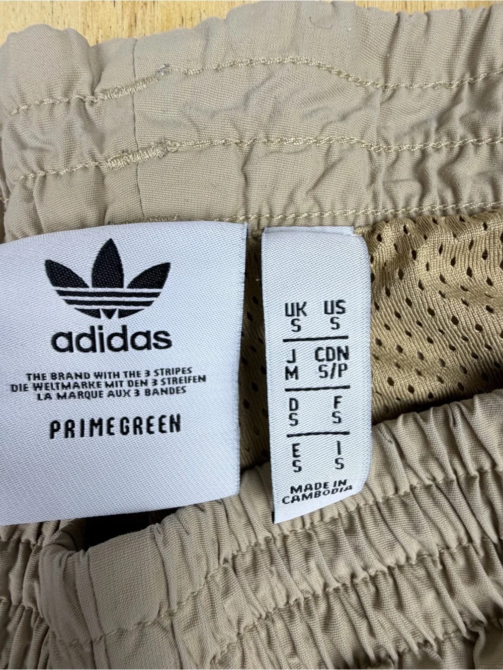 Adidas Originals Beige Joggers Women's Size S Track Pants 3-Stripe Athletic - Picture 4 of 16